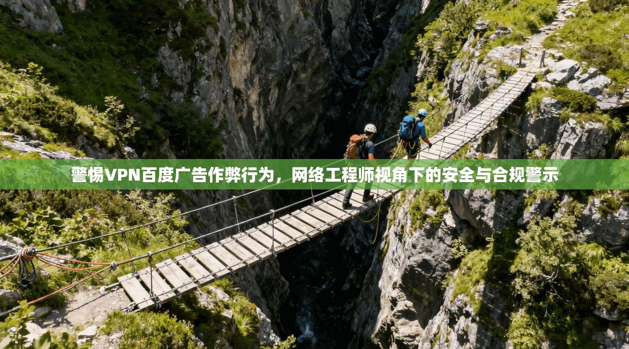 警惕VPN百度广告作弊行为，网络工程师视角下的安全与合规警示