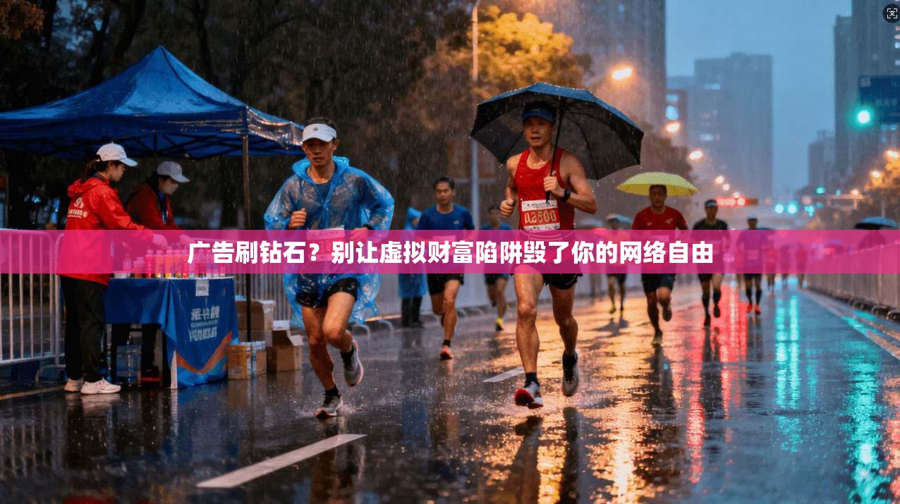 广告刷钻石？别让虚拟财富陷阱毁了你的网络自由